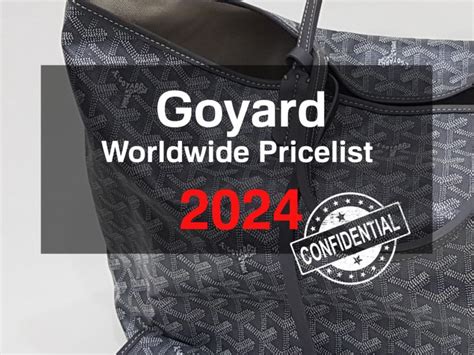 goyard bowl price|goyard paris price list.